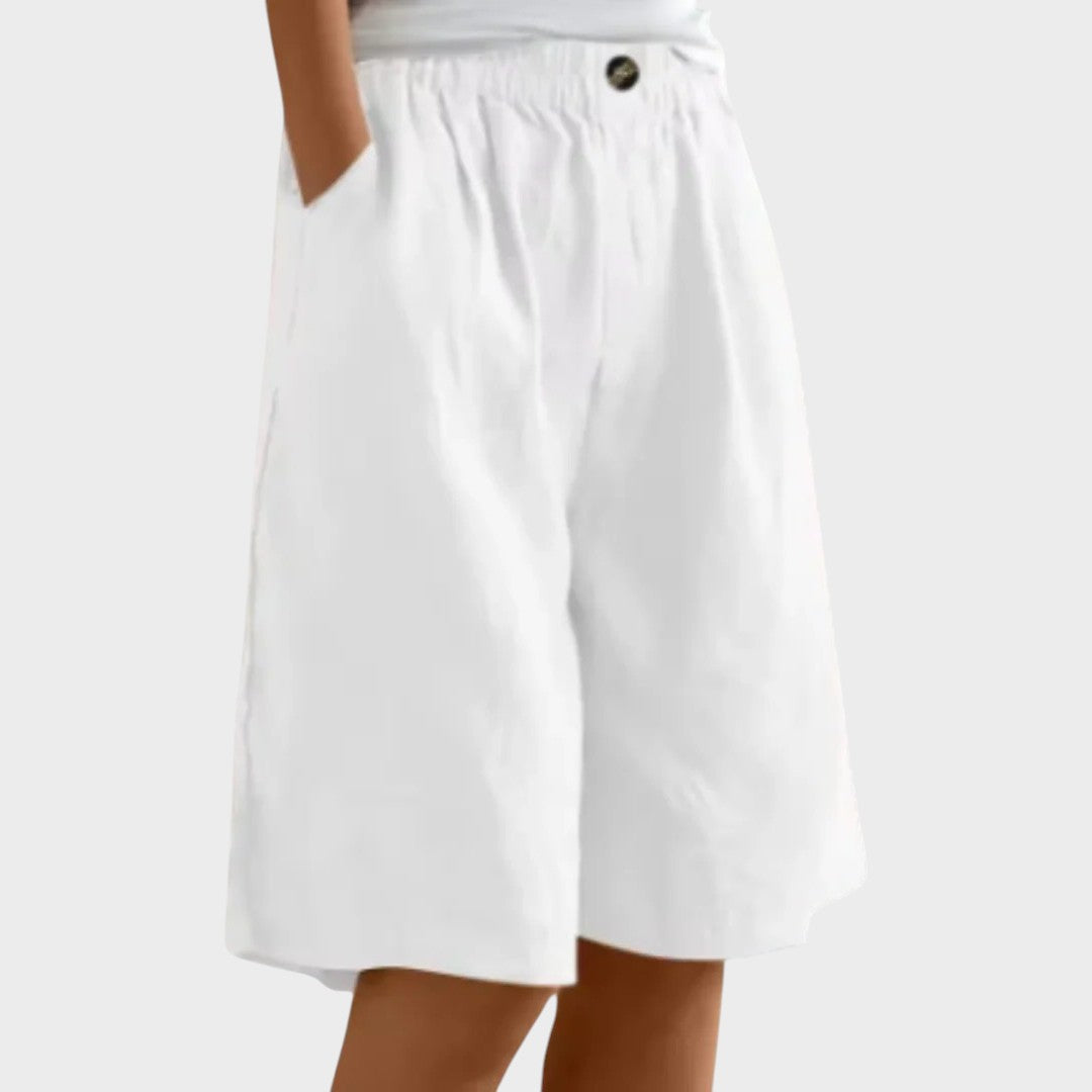 Isabela | Medium Linen Shorts