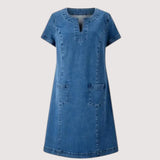 Mila | V-neck Denim Dress