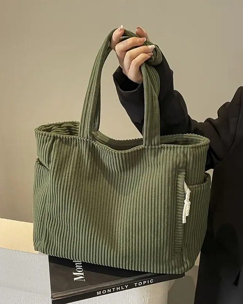 Tilda – Ribbed Handbag with Cord Detail