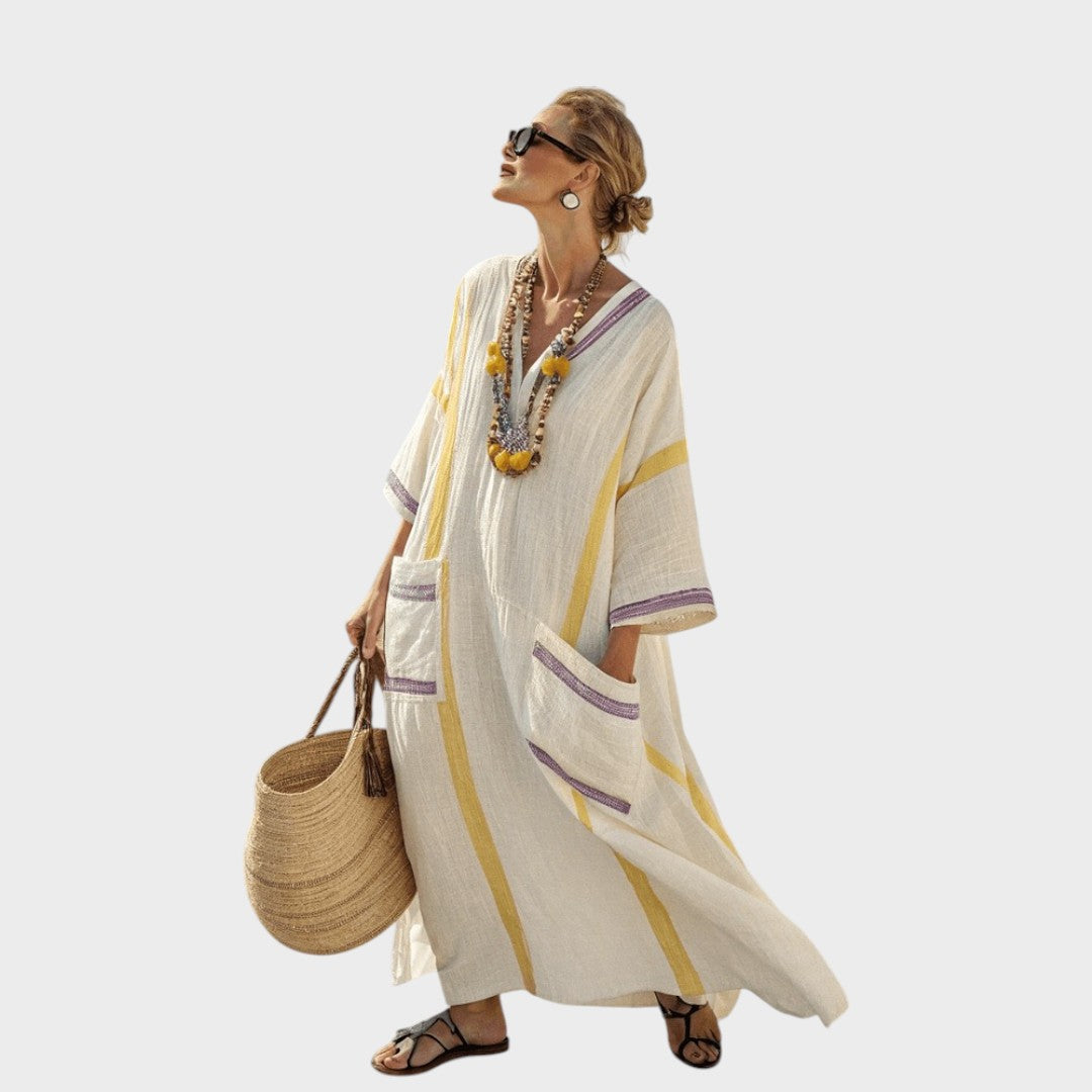 Jina | Fluid cotton and linen dress