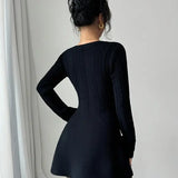 Bella Knit Button Dress