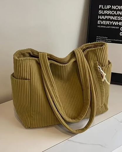 Tilda – Ribbed Handbag with Cord Detail