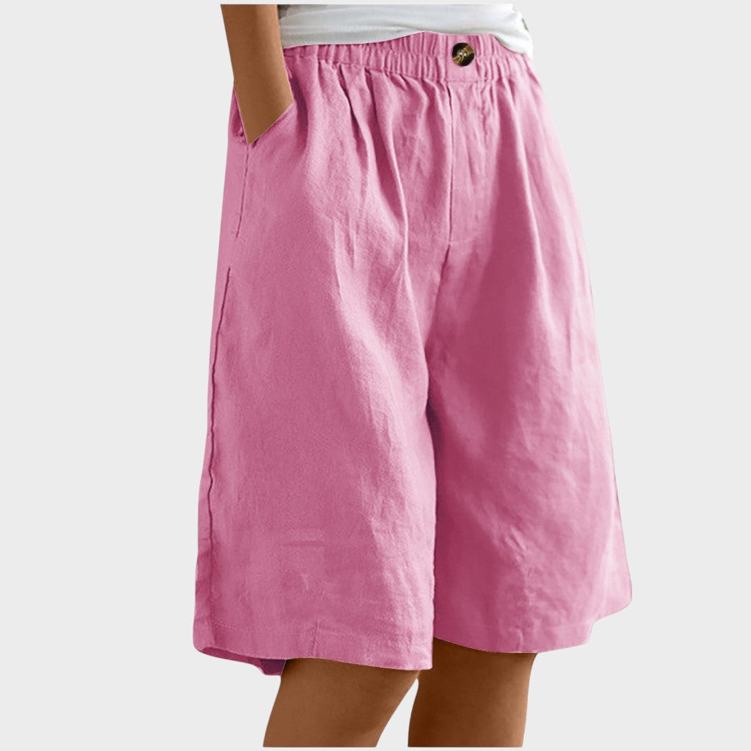 Isabela | Medium Linen Shorts