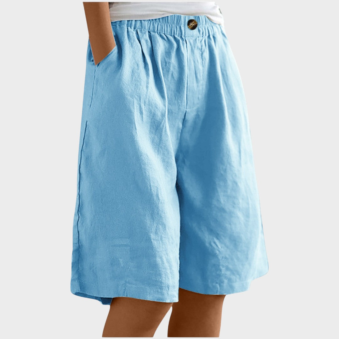 Isabela | Medium Linen Shorts