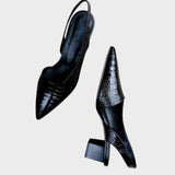 Mirela | Leather Heels