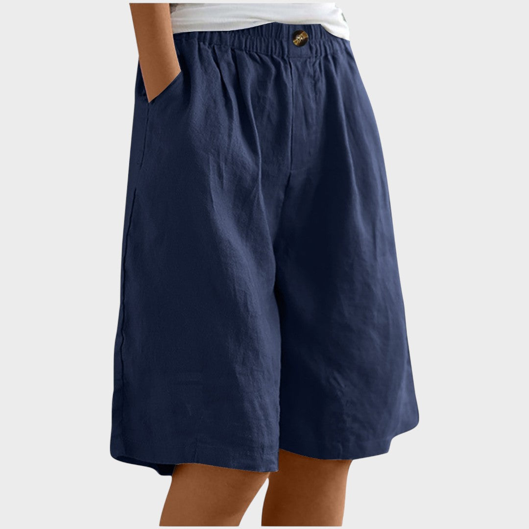 Isabela | Medium Linen Shorts