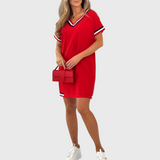 Sofía – Basic Dress with Short Sleeves