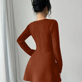 Bella Knit Button Dress