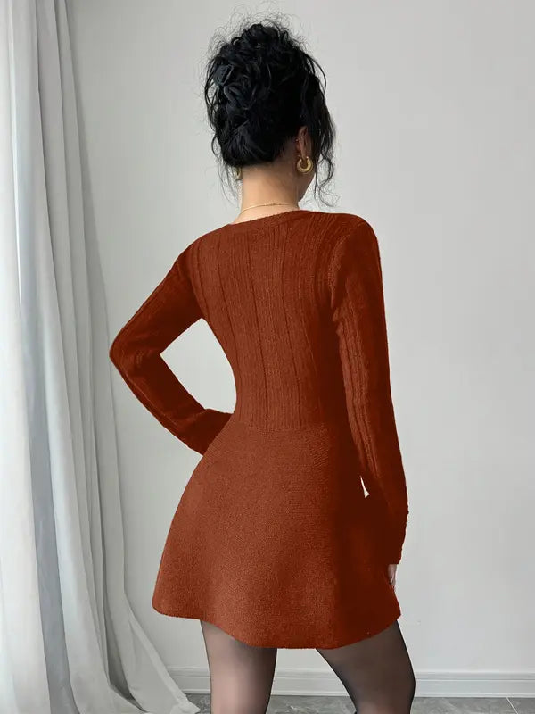 Bella Knit Button Dress