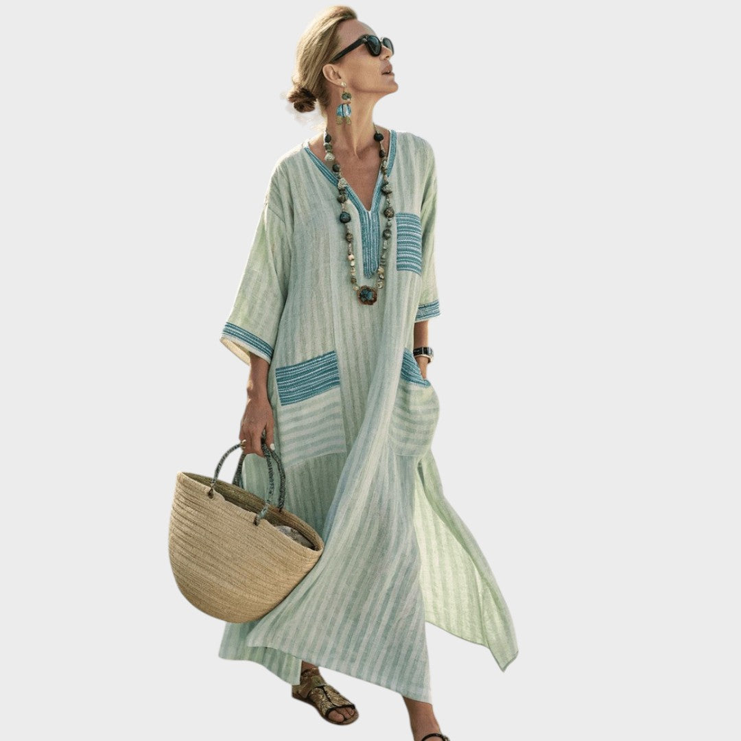 Jina | Fluid cotton and linen dress