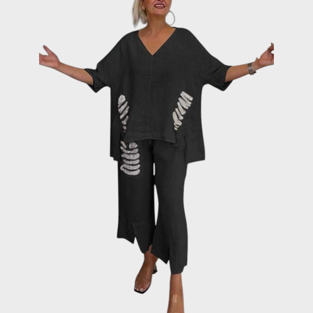 Bianca | Cotton and Linen Two-Piece Set
