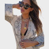 Arial | V-Neck Shirt and Shorts Set