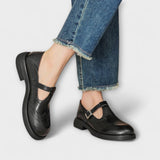Amaya - Classic Leather T-Strap Shoes
