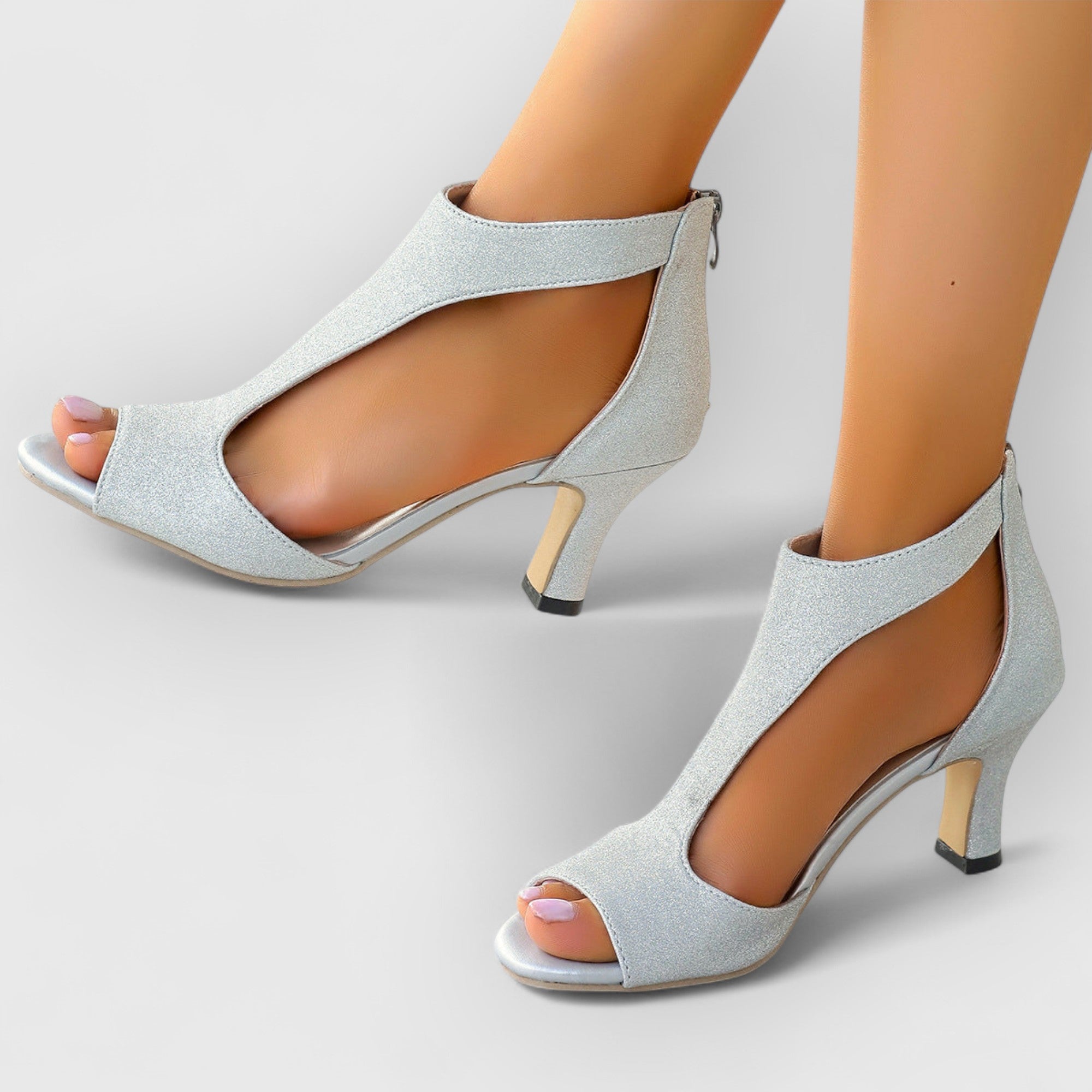 Nessa | Orthopedic Sandals with Heel and Cutout Design