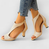 Nessa | Orthopedic Sandals with Heel and Cutout Design
